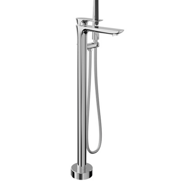 BARiL B45-1100-00-CC-175 Sens B45 Chrome Floor-Mounted Tub Filler with Hand Shower