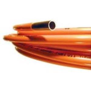 3/8Od X 100Ft Orange Coated Copper Tubing For Oil Service