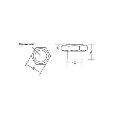 Grundfos 529912 Union set, 3/4 in