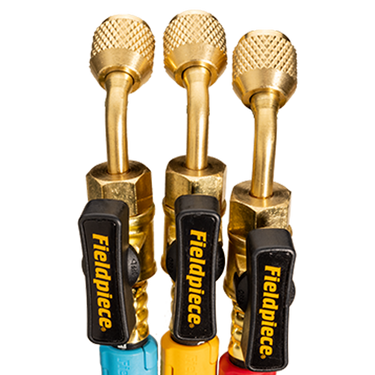 Fieldpiece HR3B 1/4″ Ball Valves Hose Set – 3 Pack