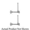 Jaclo® 629-62-MBK 1/4 Turn Angle Pattern Complete Faucet Supply Kit with Standard Cross Handle