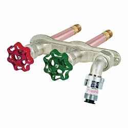 Prier® C-108D12 Diamond C-108 Freezeless Hot and Cold Mixing Wall Hydrant