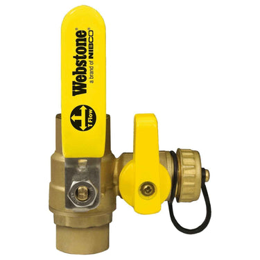 Webstone 1inch H-50614W LF CxC Ball Drain Valve with Purge
