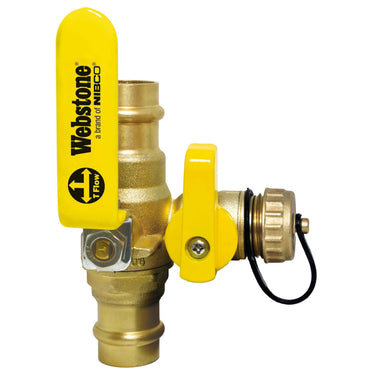 Webstone 1inch H-80614W LF Press x Press Ball Purge Drain