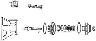 Bell & Gossett 189134LF Bearing Assembly with Impeller