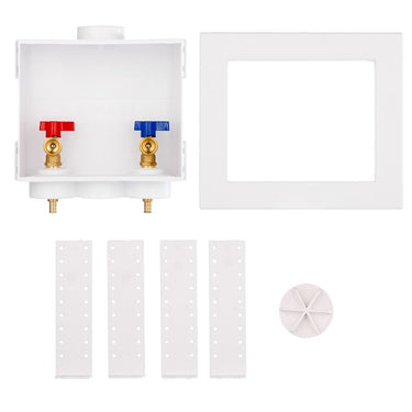 Oatey® Quadtro® 1/4-Turn F1807 PEX Washing Machine Outlet Box