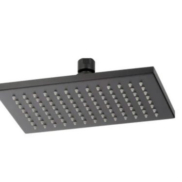 Jaclo S207-MBK Matte Black 6in Square Rain Machine