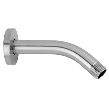 Jaclo 8032-E15-SN 8" 45° Brass Shower Arm with Round Escutcheon, Satin Nickel