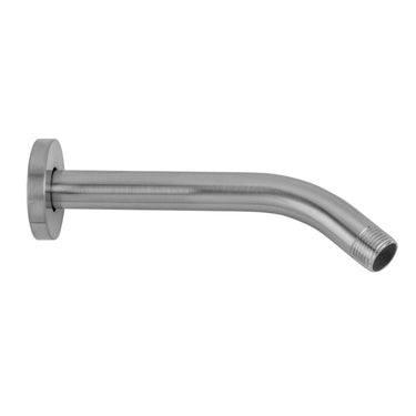 Jaclo 8032-E15-PN 8" Brass Shower Arm with Round Escutcheon, Polished Nickel