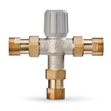 Resideo AM100-UT-1LF/U AM-1 Lead-Free Thermostatic Mixing Valve, 1/2" NPT Union