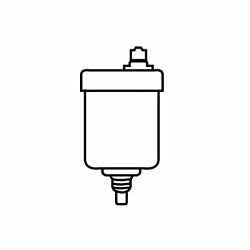 Amtrol® 701-30 Float Cast Design Air Vent, 1/4 in Inlet x 1/4 in Outlet, 150 psi, 230 deg F
