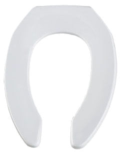 Church 295CT-000 Heavy-Duty Elongated Open-Front Toilet Seat, White
