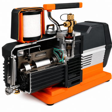 Navac NP12DM 5 Micron 12 CFM Vacuum Pump 2-Stage