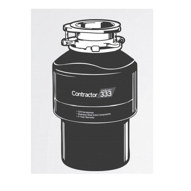 Insinkerator® 75991 CONTRACTOR 333™ Continuous Feed Garbage Disposal