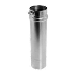 DuraVent FSVL1203 Single Wall Special Gas Vent Pipe, Stainless Steel, 3 in Dia x 12 in L