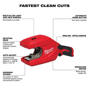 Milwaukee® 2479-20 Brushless Tubing Cutter For M12™ System