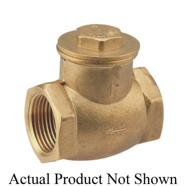 NIBCO® 2inch Ti3 Threaded Swing Check Valve 200# Brass Straight