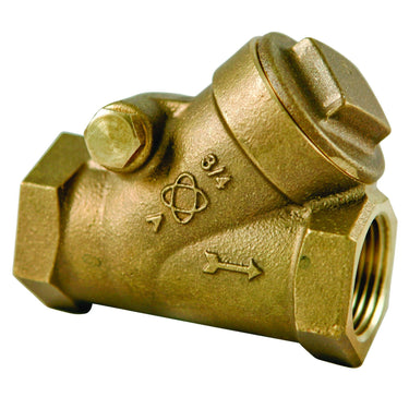 NIBCO 3/4inch T413Y-LF Threaded 125# Check Valve Teflon TFE Disc Lead Free