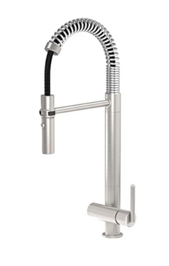 Franke FF5380 Professional Pull-Down Kitchen Faucet, Satin Nickel - Discontinued