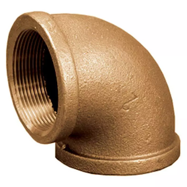 Merit Brass 2 inch Cast Brass 90 Elbow, Lead Free