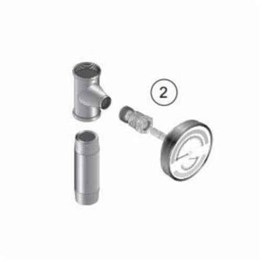 Weil-McLain® 380-000-000 Temperature and Pressure Gauge with Reducing Bushing