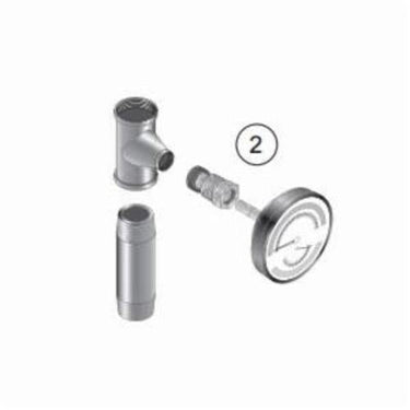 Weil-McLain® 380-000-000 Temperature and Pressure Gauge with Reducing Bushing